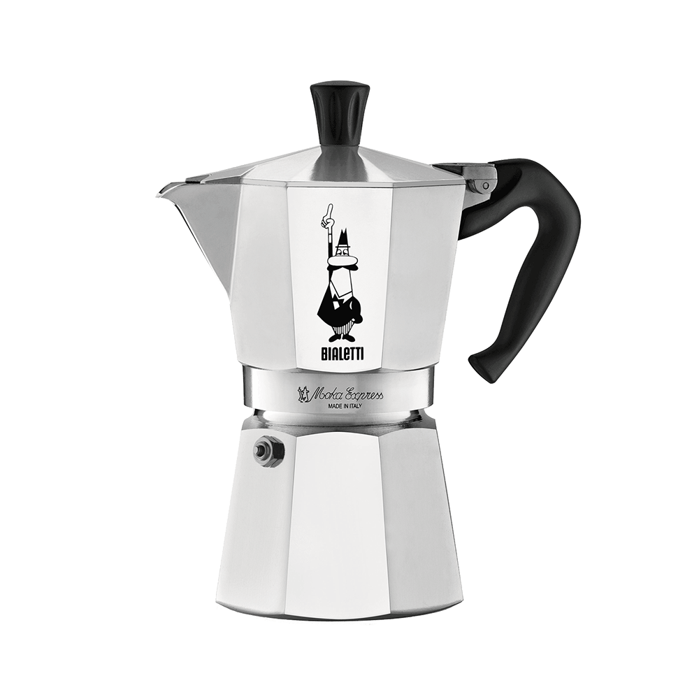 Cafeteira italiana Bialetti Moka Express de 6 xícaras em alumínio polido