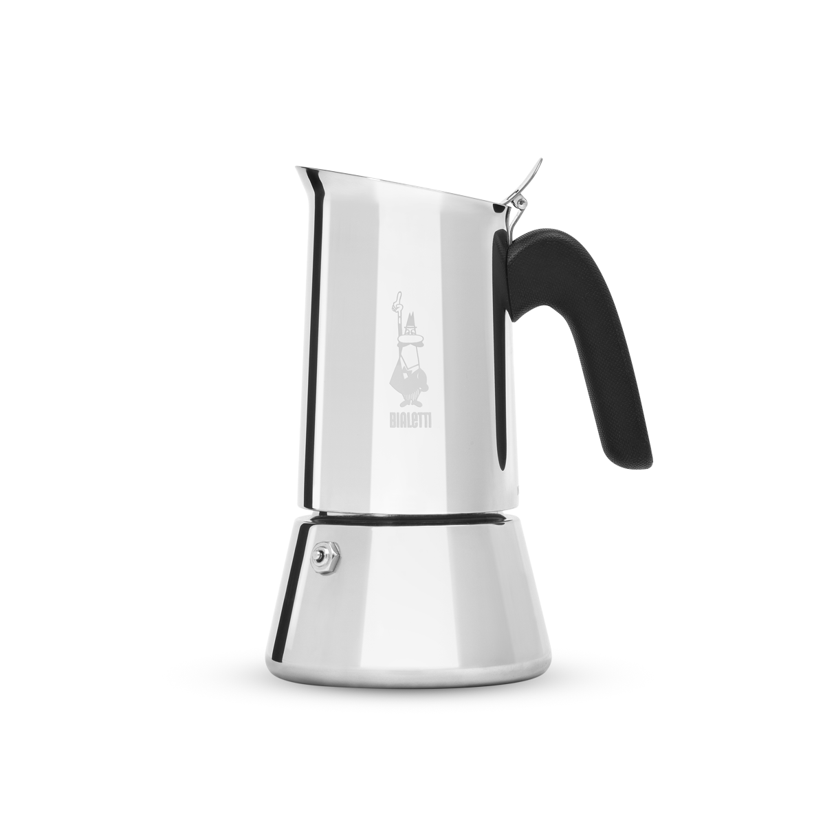 Cafeteira italiana Bialetti Venus de 6 xícaras em aço inoxidável, compatível com indução