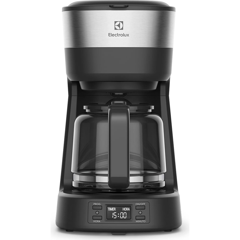 Cafeteira elétrica programável Electrolux Experience ECM25 com painel digital e jarra de vidro