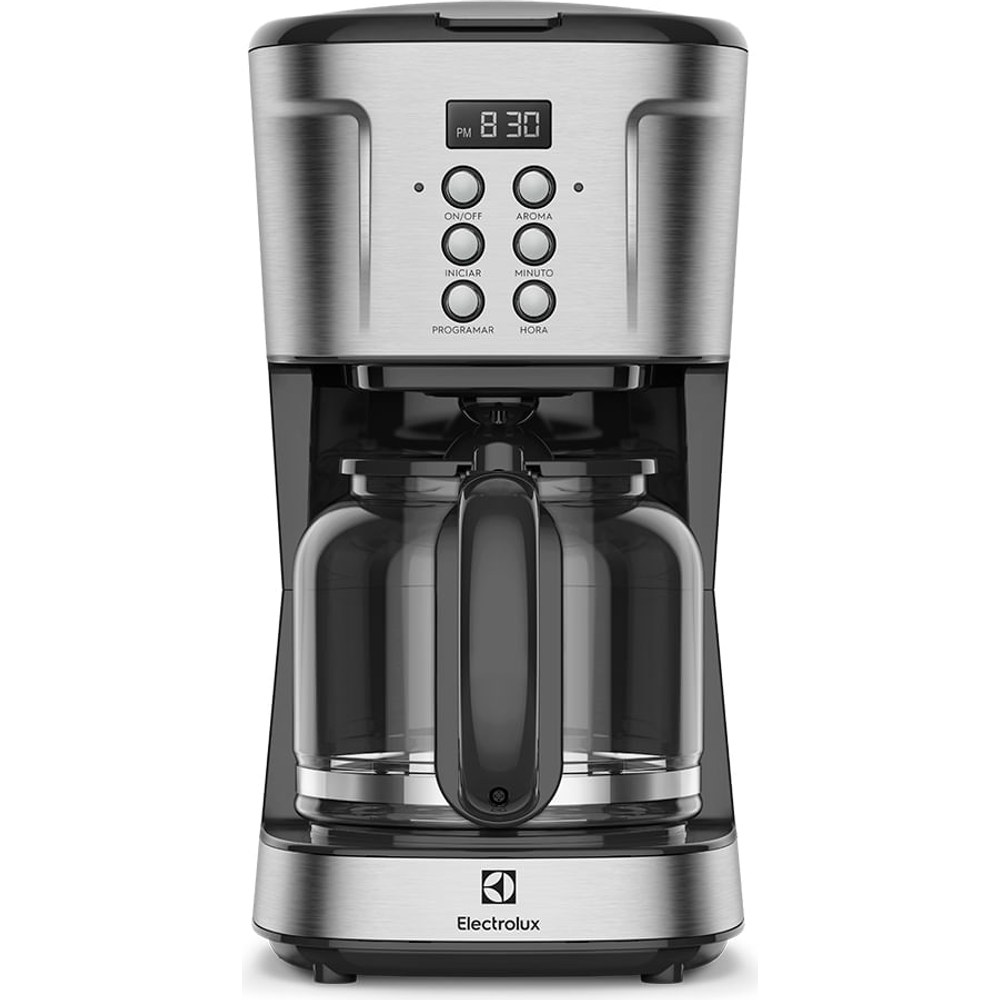 Cafeteira elétrica programável Electrolux Experience ECM30 de 1,5 litro em inox com painel digital