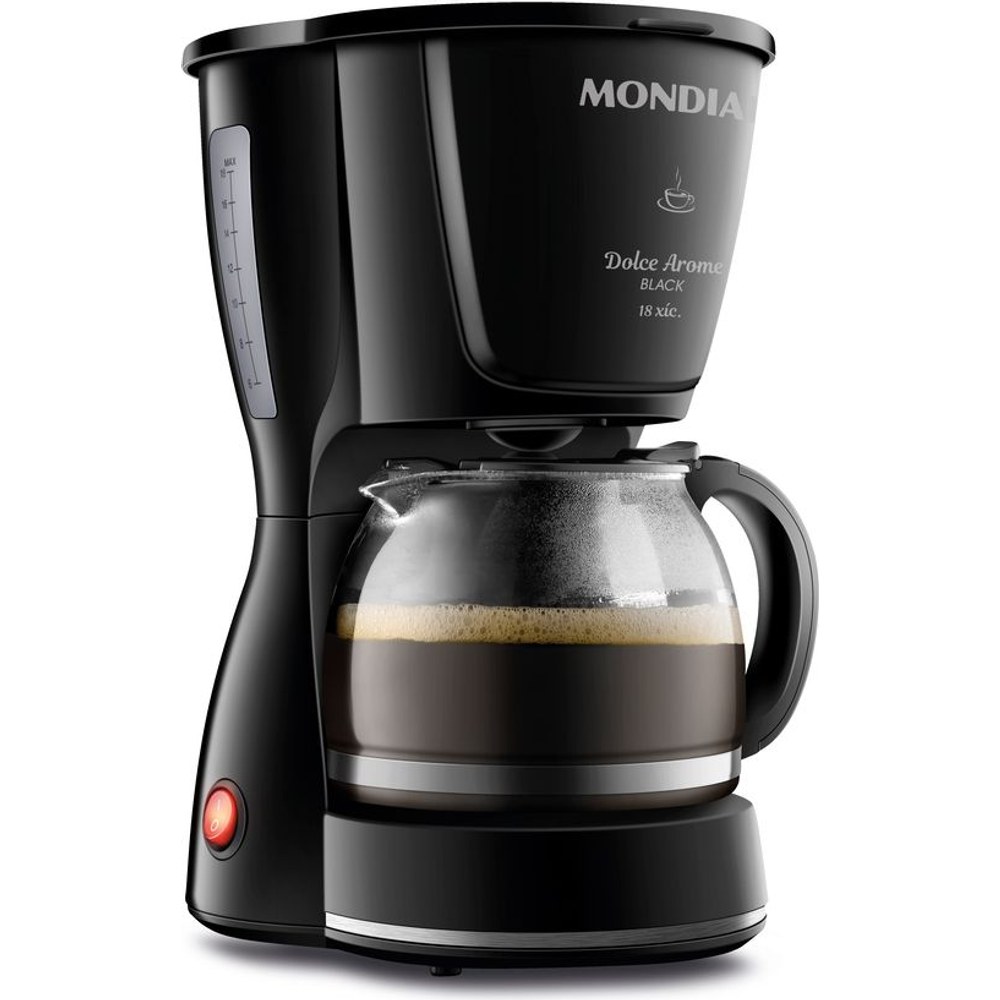 Cafeteira elétrica Mondial Dolce Arome C-30-18X preta com jarra de vidro