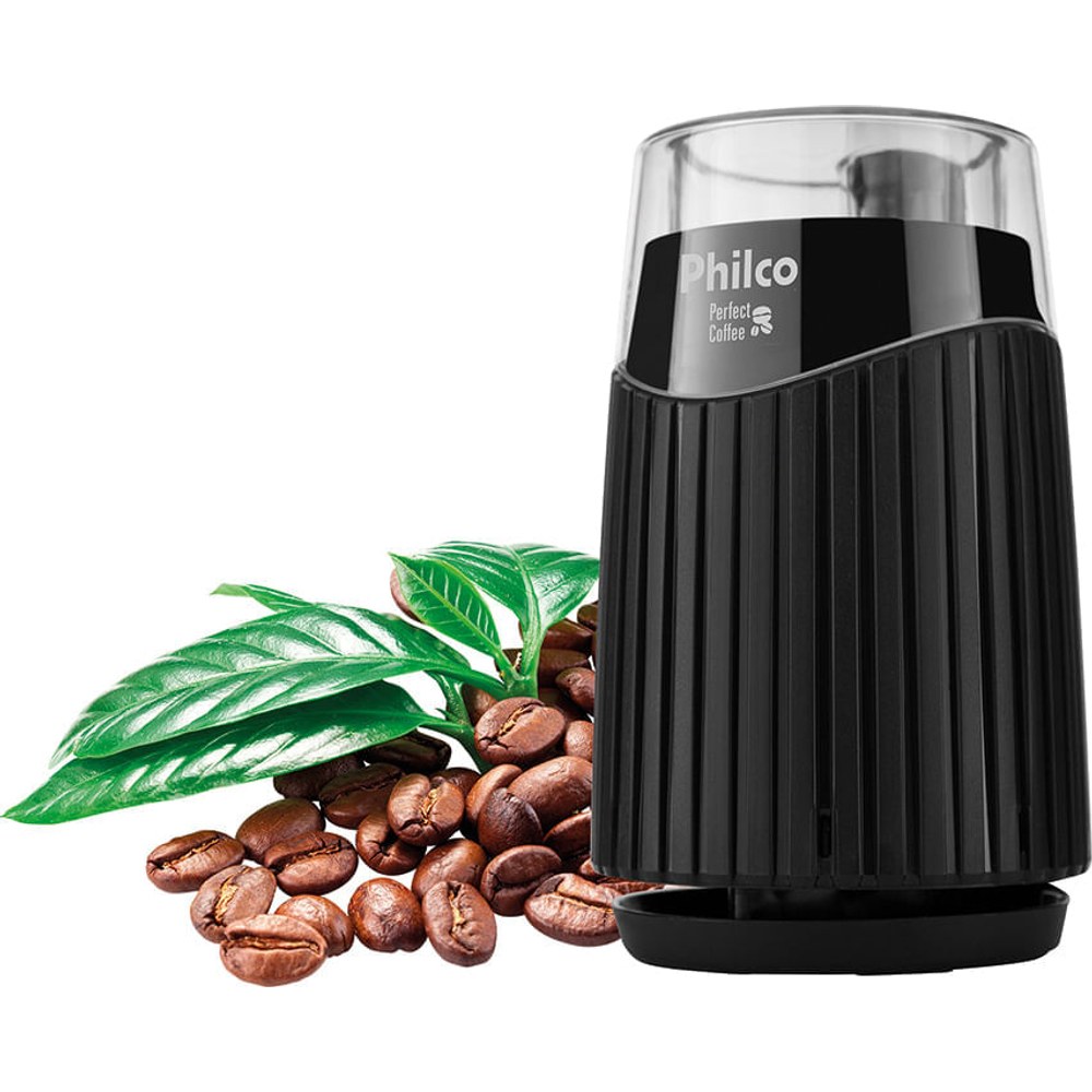 Moedor de café elétrico Philco Perfect Coffee preto de 160 W