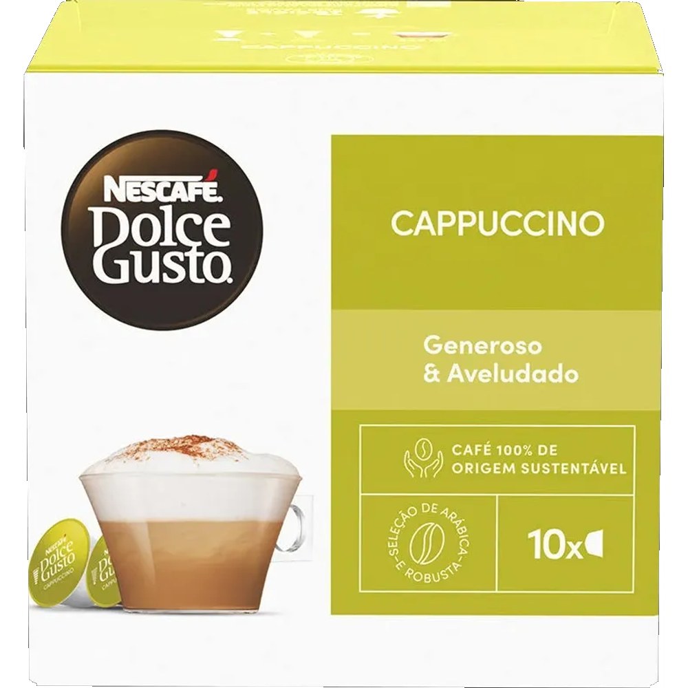 Caixa de 10 cápsulas Nescafé Dolce Gusto Cappuccino